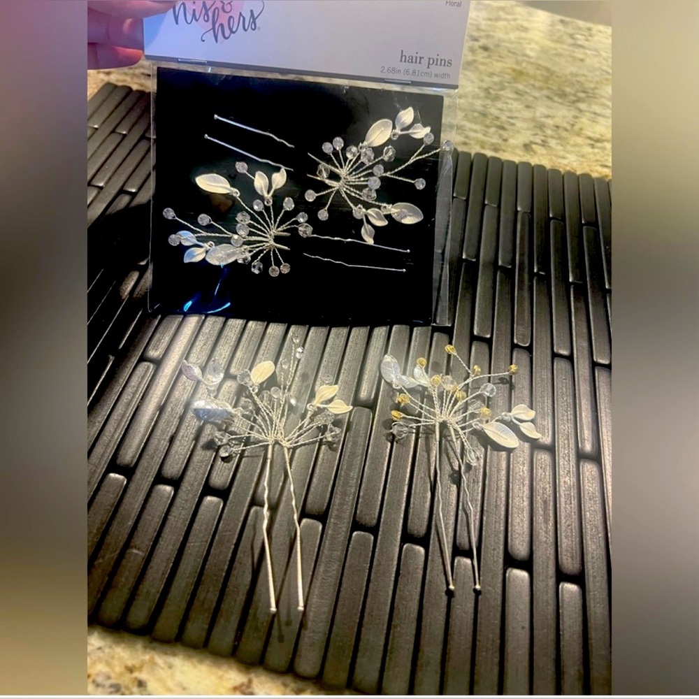 Bridal hair pins set of 4
